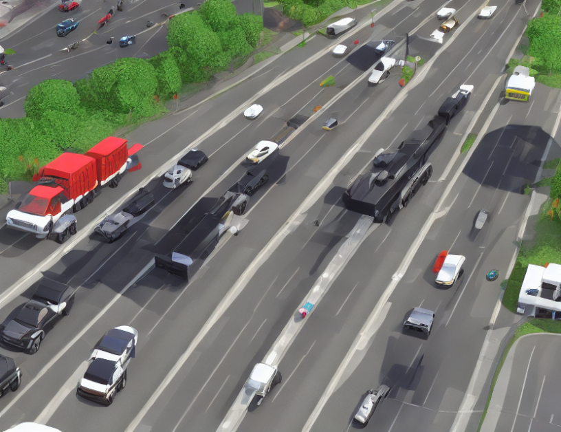 Simulating Traffic Scenarios with Emphasis on Data Scalability and Portability