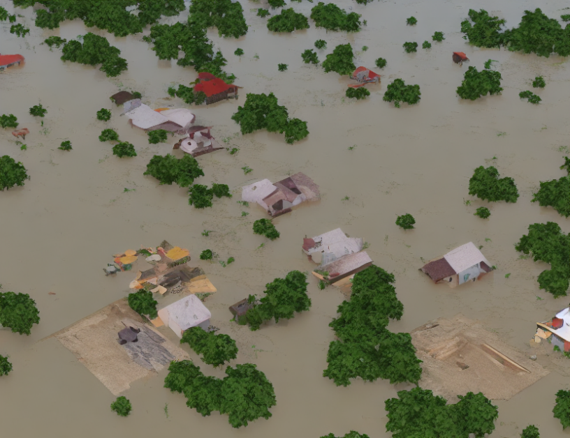 Enhancing VQA with Visual Context: Mitigating Hallucination in Flood Disaster Scenario